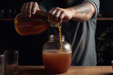 kombucha-brewing