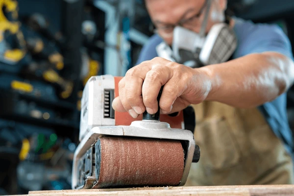 carpenter-working-belt-sander-polishing